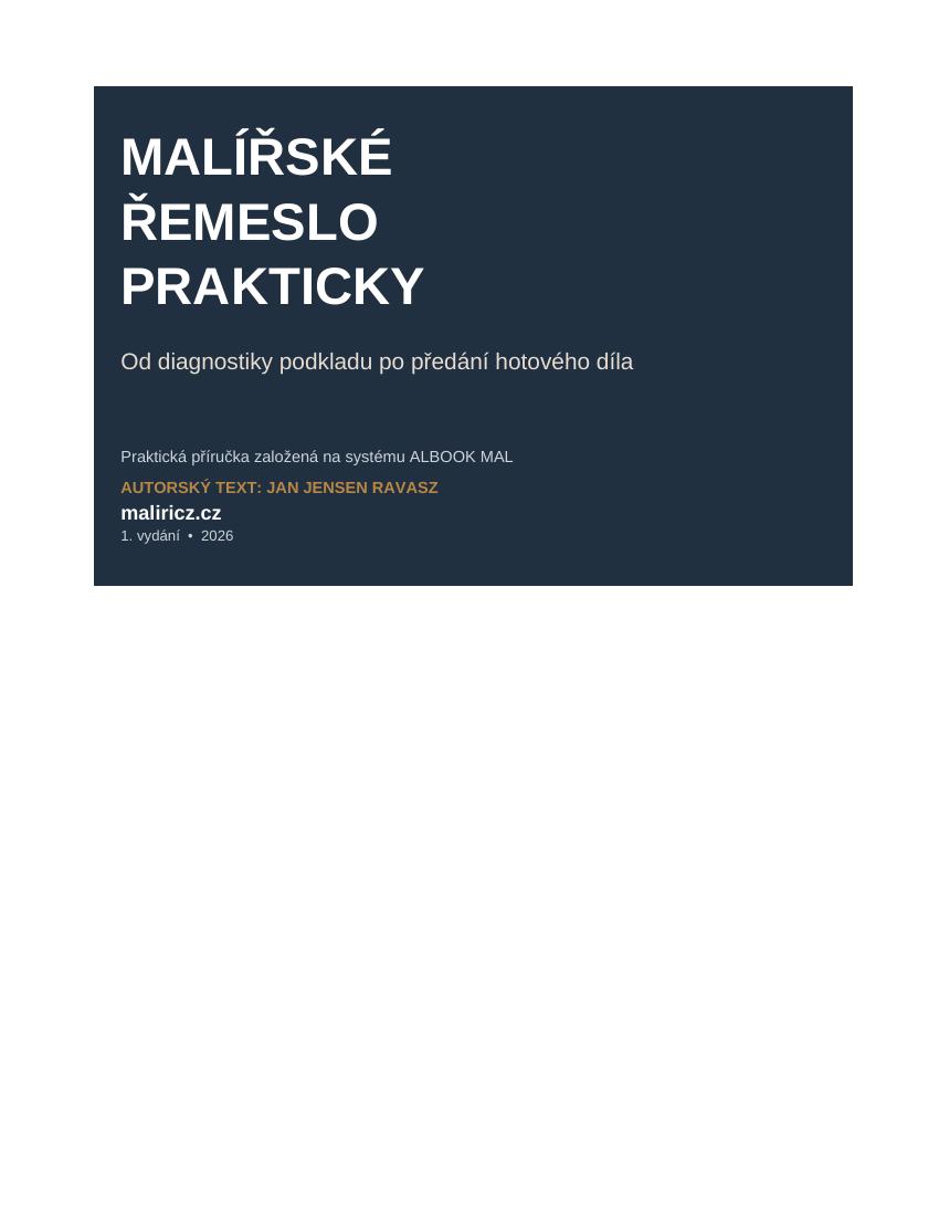 Obálka e-booku Malířské řemeslo prakticky